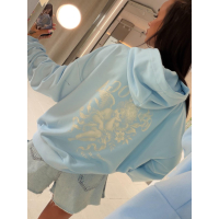 BLUZA DRESOWA DAMSKA OLAVOGA SANTEA SKY BLUE