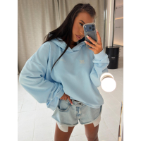 BLUZA DRESOWA DAMSKA OLAVOGA SANTEA SKY BLUE