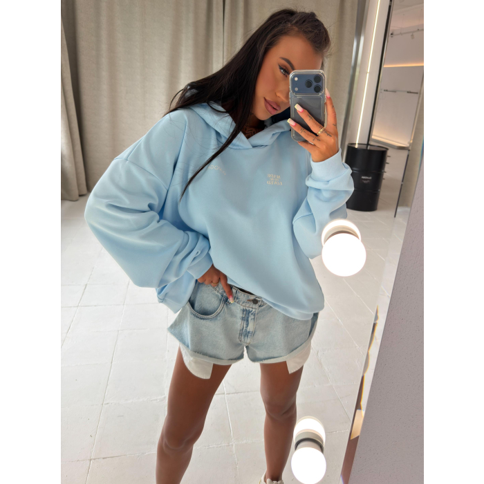 BLUZA DRESOWA DAMSKA OLAVOGA SANTEA SKY BLUE