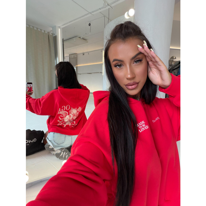BLUZA DRESOWA DAMSKA OLAVOGA SANTEA RED
