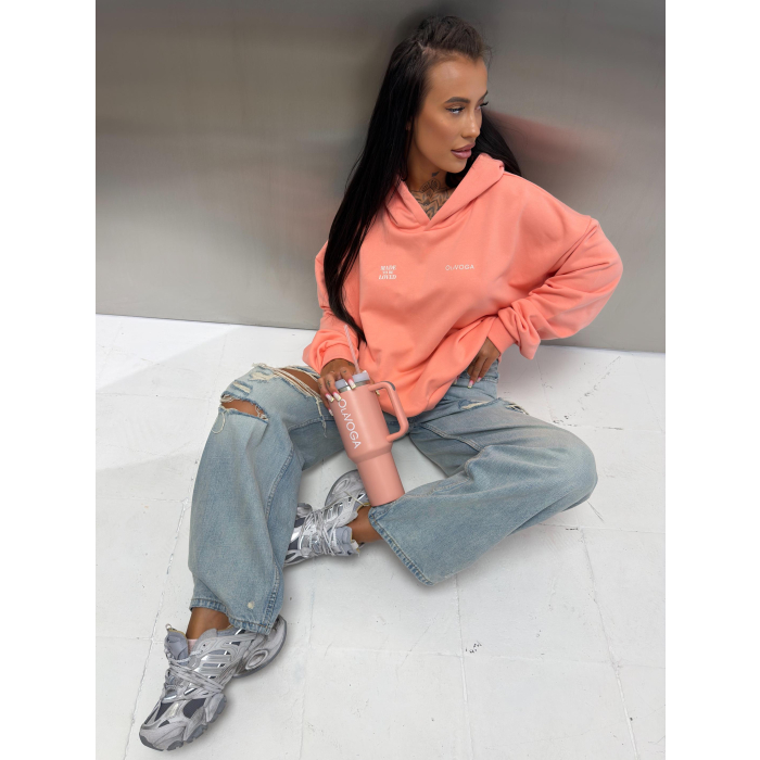 BLUZA DRESOWA DAMSKA OLAVOGA SANTEA PEACH
