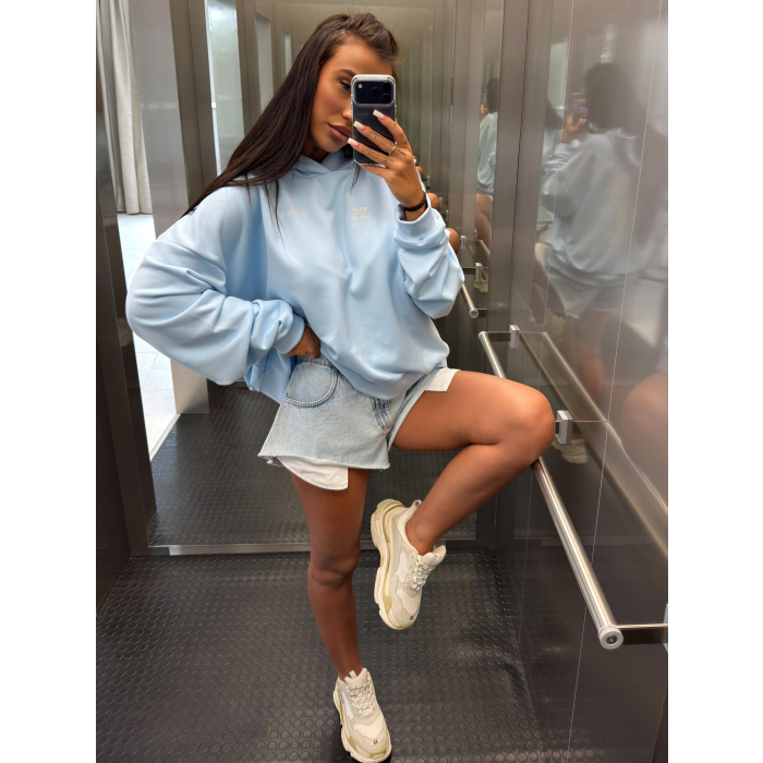 BLUZA DRESOWA DAMSKA OLAVOGA SANTEA SKY BLUE