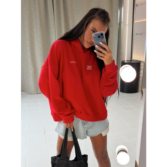 BLUZA DRESOWA DAMSKA OLAVOGA SANTEA RED