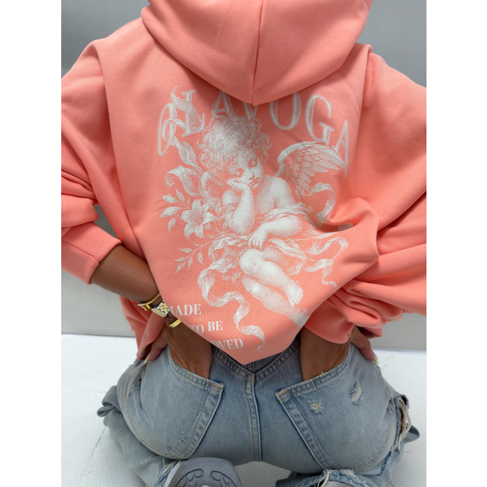 BLUZA DRESOWA DAMSKA OLAVOGA SANTEA PEACH
