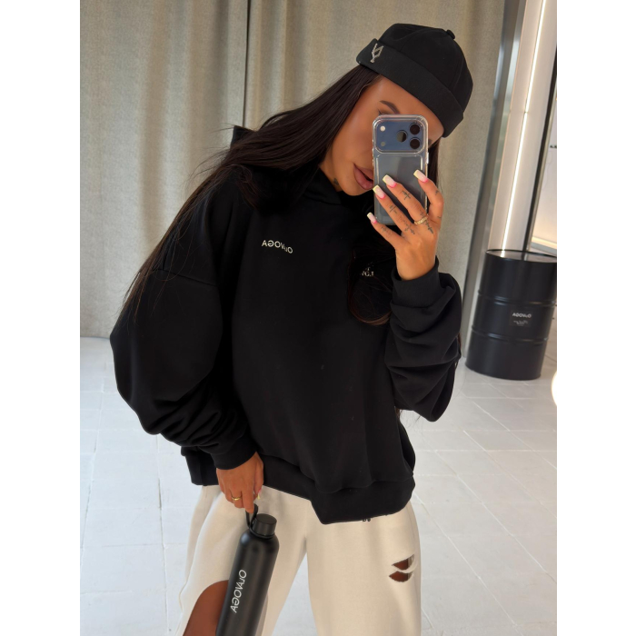 BLUZA DRESOWA DAMSKA OLAVOGA SANTEA BLACK