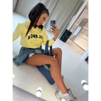 BLUZA DRESOWA DAMSKA OLAVOGA SOVE YELLOW