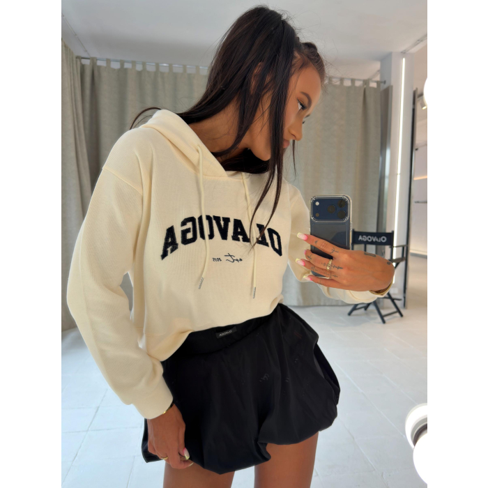 BLUZA DRESOWA DAMSKA OLAVOGA SOVE ECRU