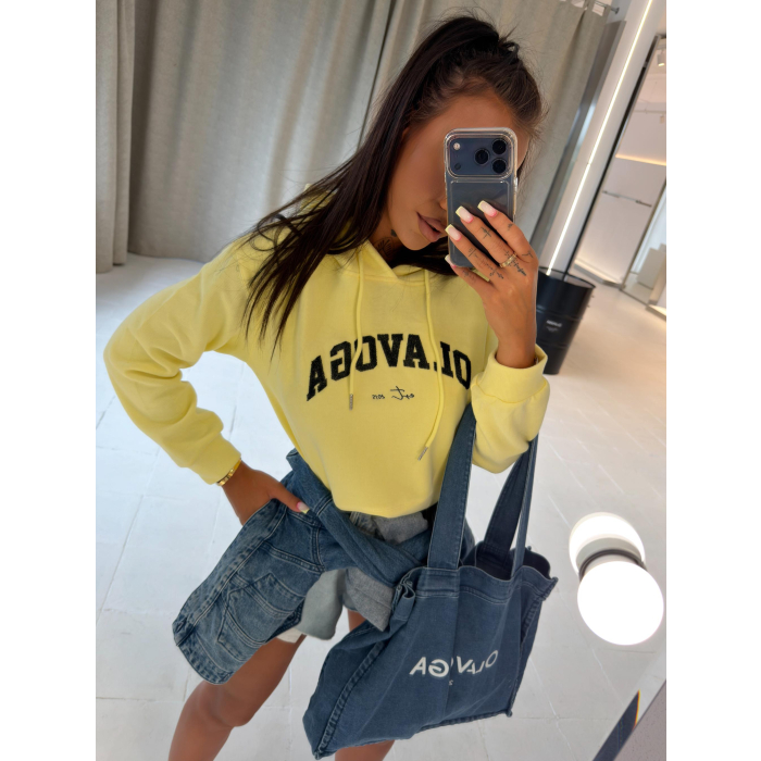 BLUZA DRESOWA DAMSKA OLAVOGA SOVE YELLOW