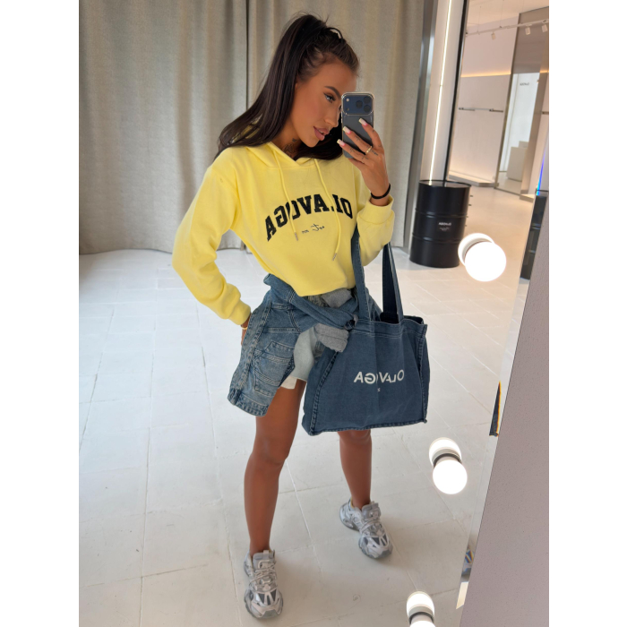 BLUZA DRESOWA DAMSKA OLAVOGA SOVE YELLOW