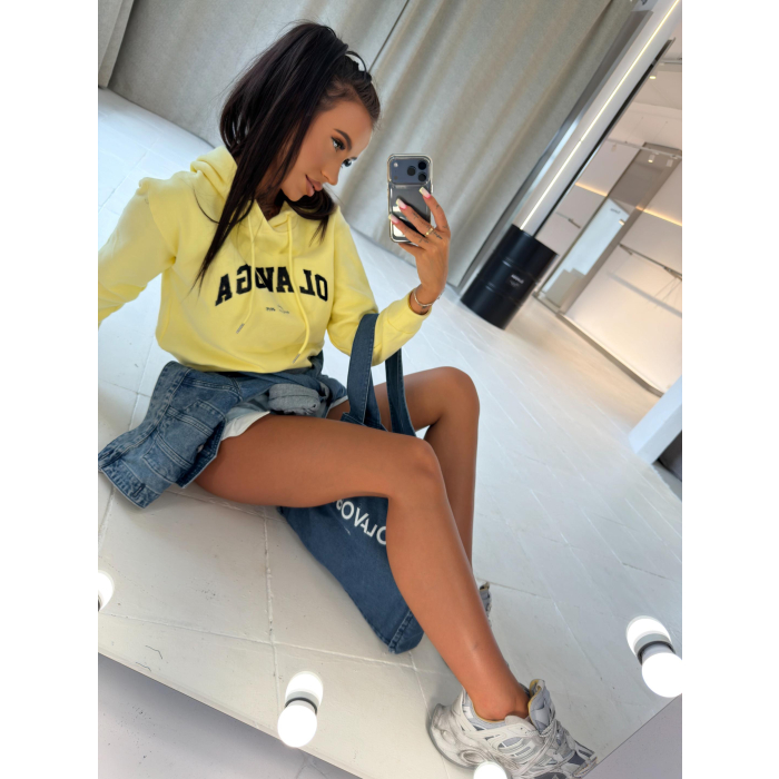 BLUZA DRESOWA DAMSKA OLAVOGA SOVE YELLOW