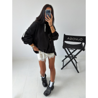 BLUZA DRESOWA DAMSKA OVERSIZE OLAVOGA AVIRA BLACK
