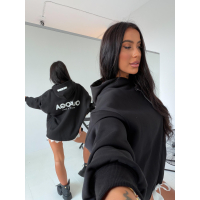 BLUZA DRESOWA DAMSKA OVERSIZE OLAVOGA AVIRA BLACK