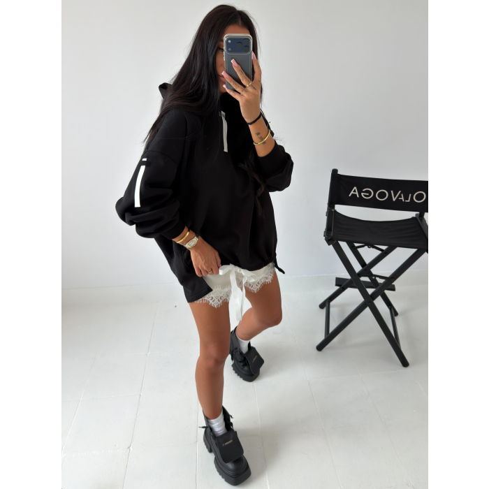 BLUZA DRESOWA DAMSKA OVERSIZE OLAVOGA AVIRA BLACK