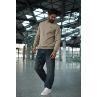 BLUZA MĘSKA BAWEŁNIANA OLAVOGA MEN BALORO BEIGE
