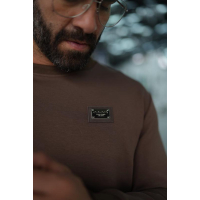 BLUZA MĘSKA BAWEŁNIANA OLAVOGA MEN BALORO BROWN