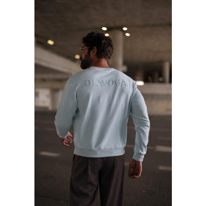 BLUZA MĘSKA BAWEŁNIANA OLAVOGA MEN BALORO BLUE