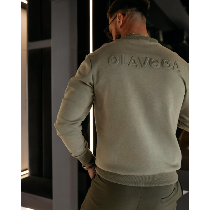 BLUZA MĘSKA BAWEŁNIANA OLAVOGA MEN BALORO BEIGE