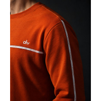 BLUZA MĘSKA BAWEŁNIANA OLAVOGA MEN ENUOR ORANGE