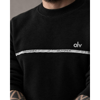 BLUZA MĘSKA BAWEŁNIANA OLAVOGA MEN ENUOR BLACK