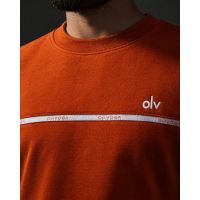 BLUZA MĘSKA BAWEŁNIANA OLAVOGA MEN ENUOR ORANGE