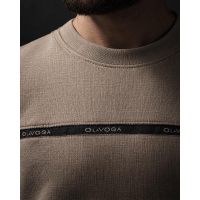 BLUZA MĘSKA BAWEŁNIANA OLAVOGA MEN ENUOR BEIGE
