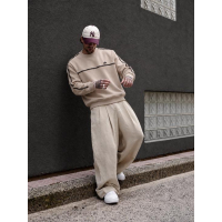 BLUZA MĘSKA BAWEŁNIANA OLAVOGA MEN ENUOR BEIGE