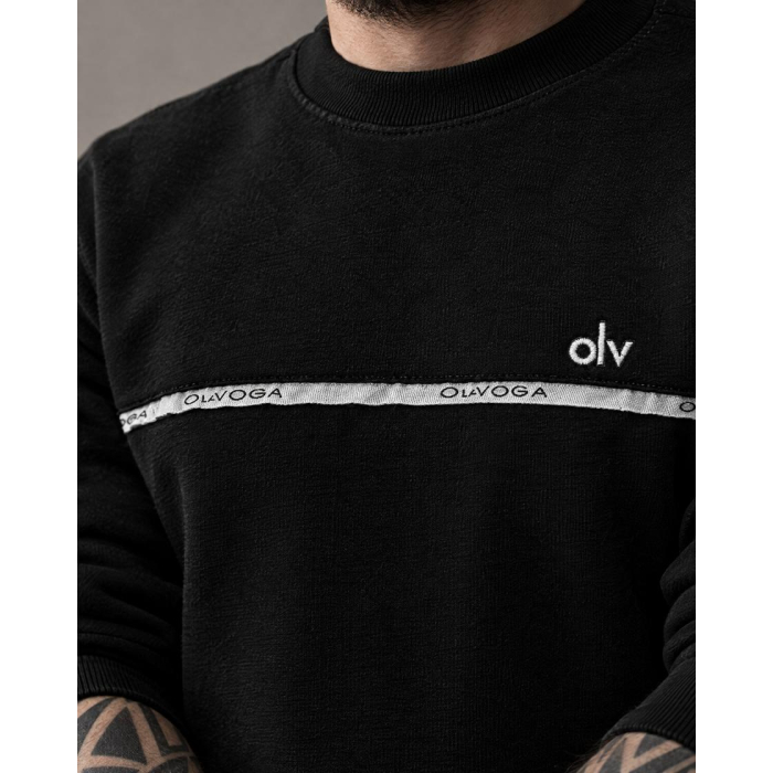 BLUZA MĘSKA BAWEŁNIANA OLAVOGA MEN ENUOR BLACK