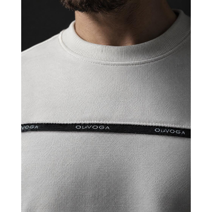 BLUZA MĘSKA BAWEŁNIANA OLAVOGA MEN ENUOR ECRU