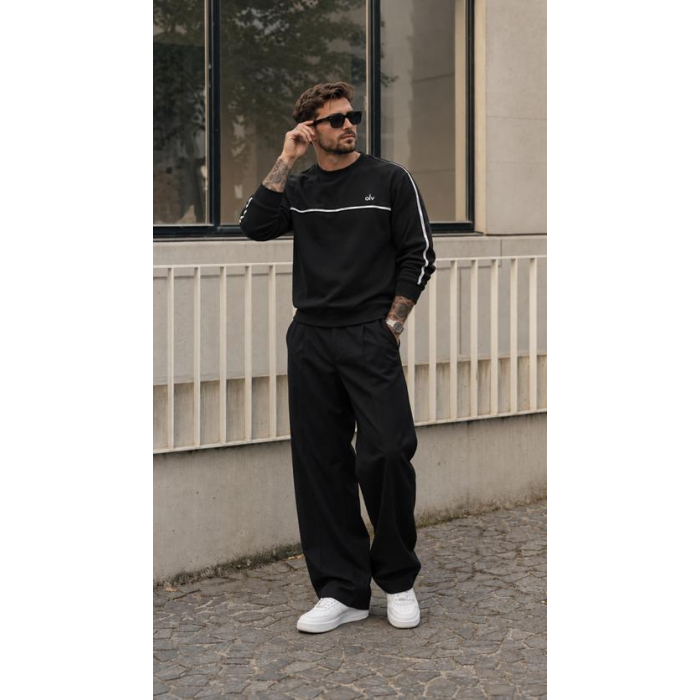 BLUZA MĘSKA BAWEŁNIANA OLAVOGA MEN ENUOR BLACK