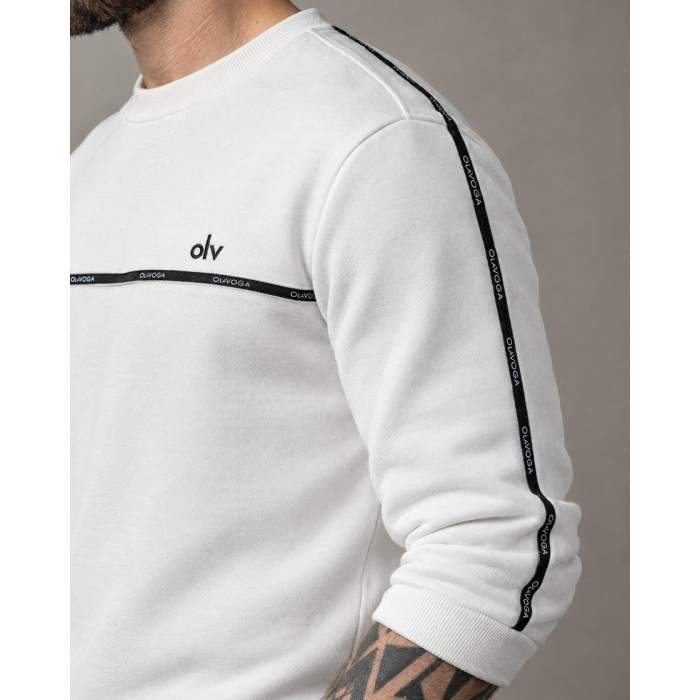 BLUZA MĘSKA BAWEŁNIANA OLAVOGA MEN ENUOR ECRU
