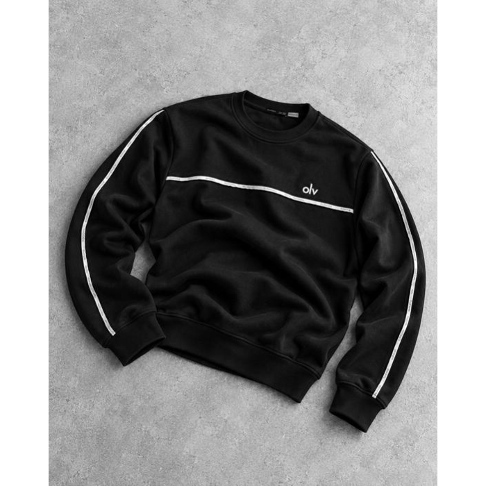 BLUZA MĘSKA BAWEŁNIANA OLAVOGA MEN ENUOR BLACK