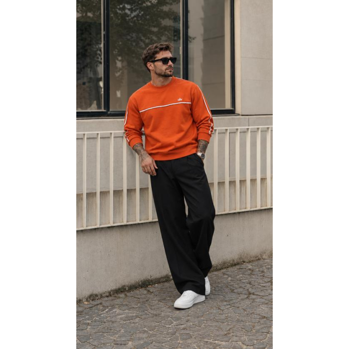 BLUZA MĘSKA BAWEŁNIANA OLAVOGA MEN ENUOR ORANGE