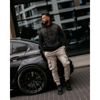 BLUZA MĘSKA BAWEŁNIANA OLAVOGA MEN NEVIR BLACK