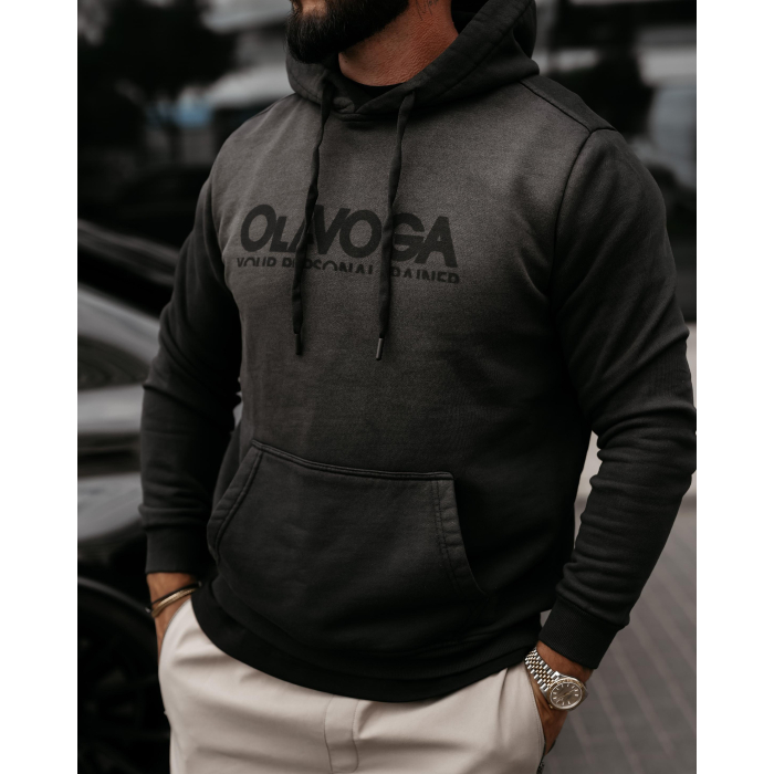 BLUZA MĘSKA BAWEŁNIANA OLAVOGA MEN NEVIR BLACK