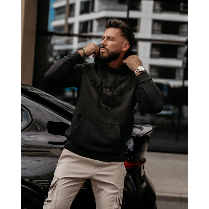 BLUZA MĘSKA BAWEŁNIANA OLAVOGA MEN NEVIR BLACK