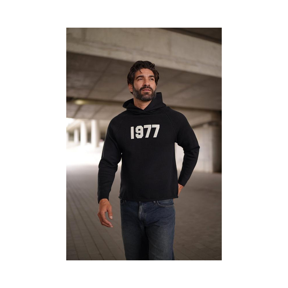 BLUZA MĘSKA BAWEŁNIANA OLAVOGA MEN UNIQS BLACK
