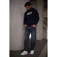 BLUZA MĘSKA BAWEŁNIANA OLAVOGA MEN UNIQS NAVY BLUE