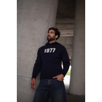 BLUZA MĘSKA BAWEŁNIANA OLAVOGA MEN UNIQS NAVY BLUE