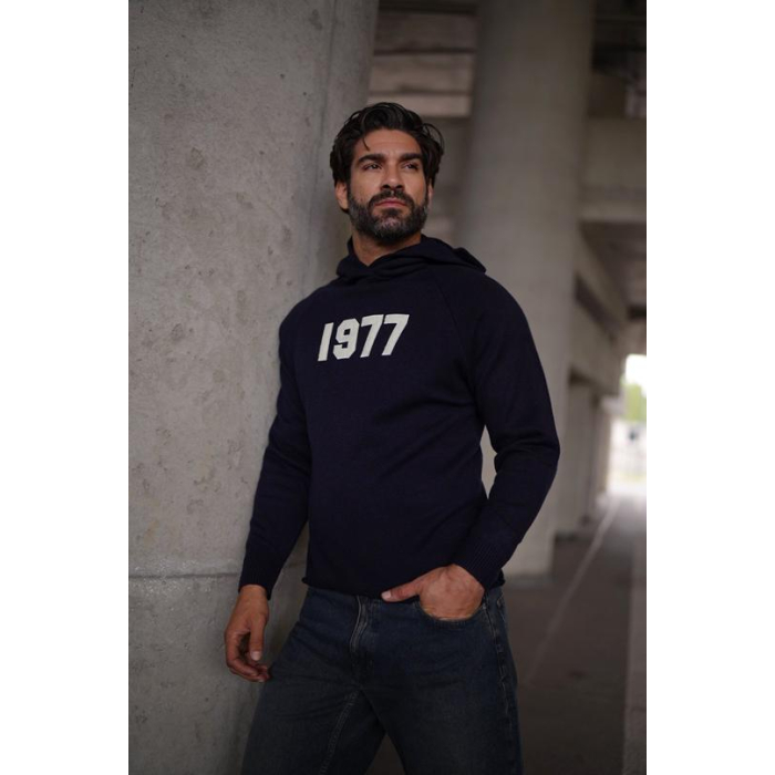 BLUZA MĘSKA BAWEŁNIANA OLAVOGA MEN UNIQS NAVY BLUE