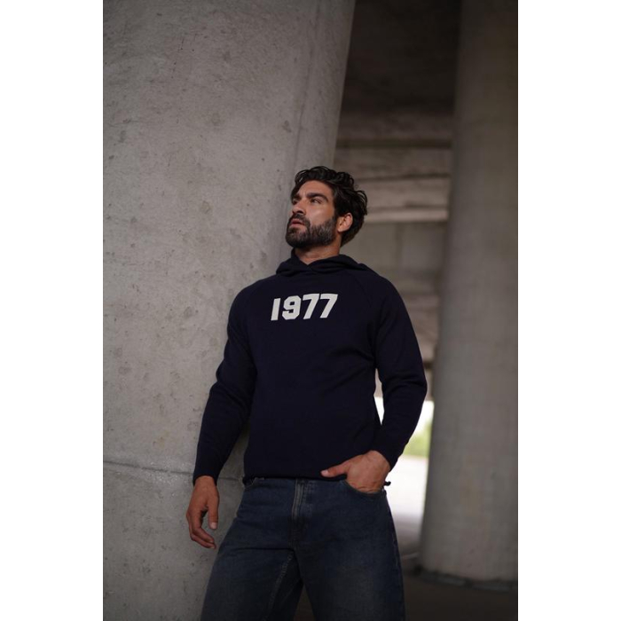BLUZA MĘSKA BAWEŁNIANA OLAVOGA MEN UNIQS NAVY BLUE