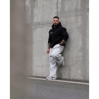 BLUZA MĘSKA BAWEŁNIANA Z KAPTUREM ORZEŁ OLAVOGA EAGLE BLACK