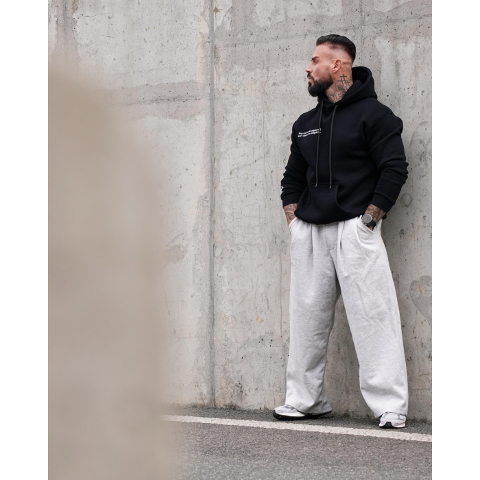 BLUZA MĘSKA BAWEŁNIANA Z KAPTUREM ORZEŁ OLAVOGA EAGLE BLACK