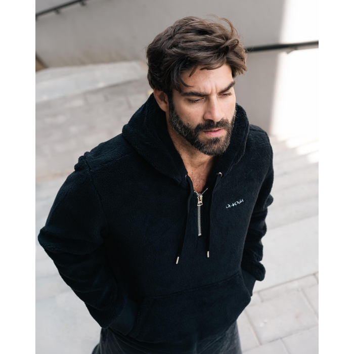 BLUZA MĘSKA POLAR OLAVOGA MEN GEMVION BLACK
