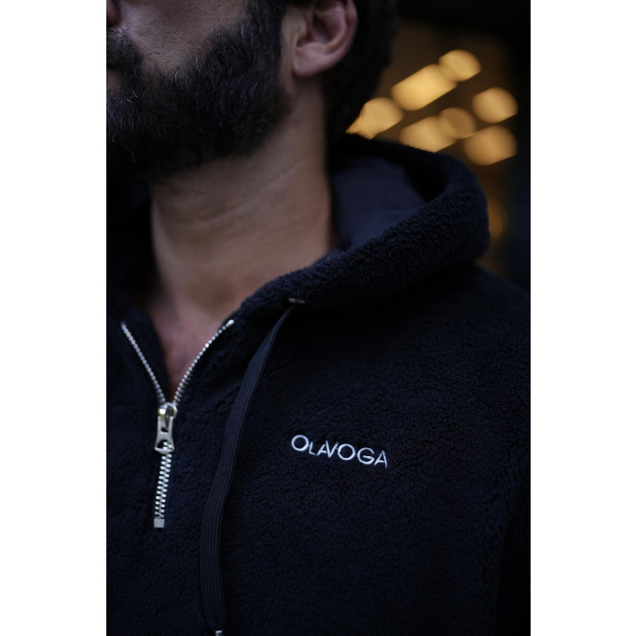 BLUZA MĘSKA POLAR OLAVOGA MEN GEMVION BLACK