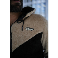 BLUZA MĘSKA POLAR OLAVOGA MEN RUKAST BLACK-BEIGE