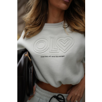 BLUZA DRESOWA DAMSKA OLAVOGA LINDA SWEATSHIRT MATCHA