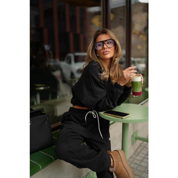 BLUZA DRESOWA DAMSKA OLAVOGA LINDA SWEATSHIRT BLACK