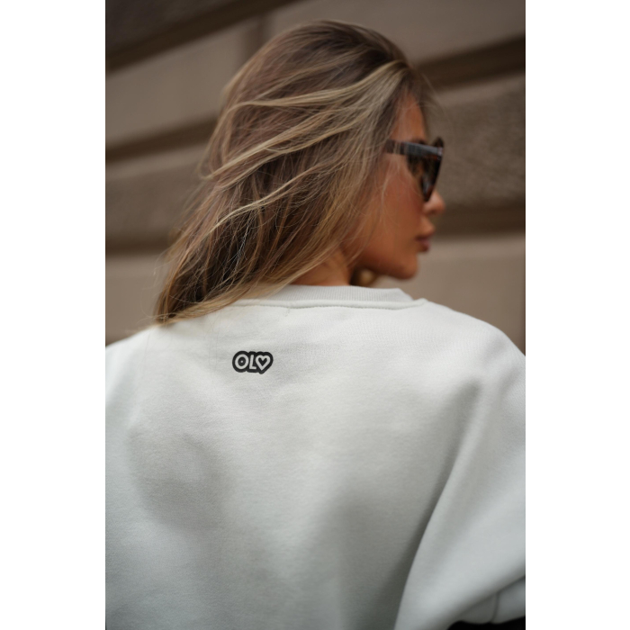 BLUZA DRESOWA DAMSKA OLAVOGA LINDA SWEATSHIRT MATCHA