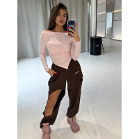 BLUZKA ASYMETRYCZNA OLAVOGA MERA PINK