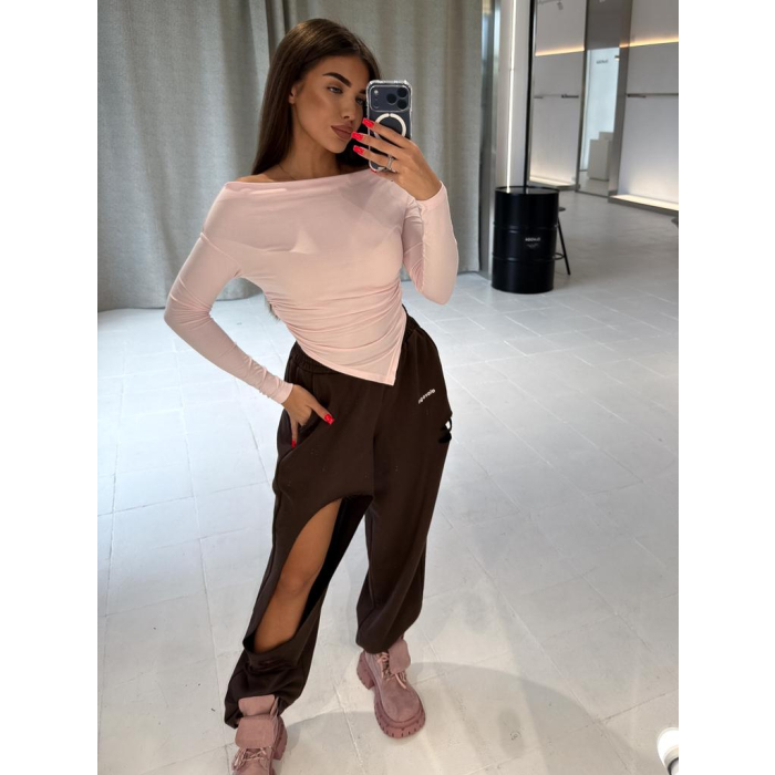 BLUZKA ASYMETRYCZNA OLAVOGA MERA PINK